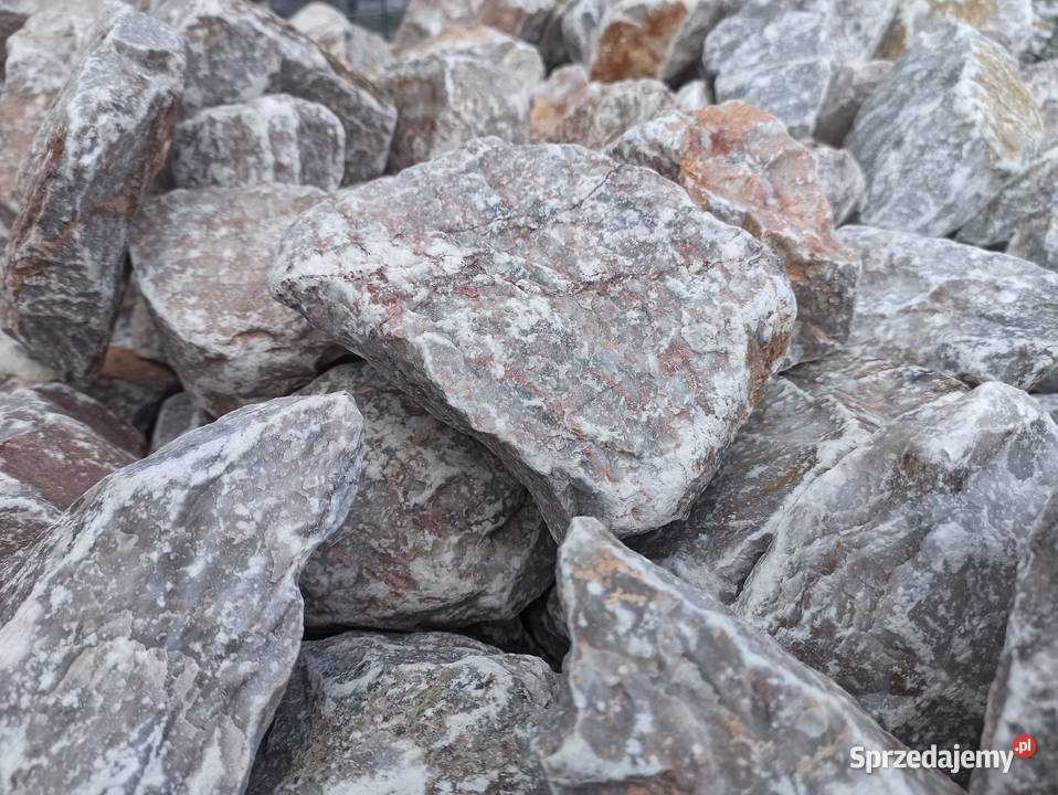 Grys Różowy 816 mm Kora Kamienna Opornik śląskie Jaworzno