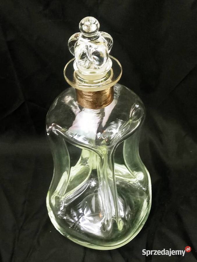 Klepsydra Srebro Szterling szkło Karafka Dania Nowa Sól