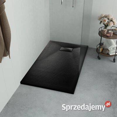 vidaXL Brodzik prysznicowy SMC czarny 100 x 80 mazowieckie Warszawa