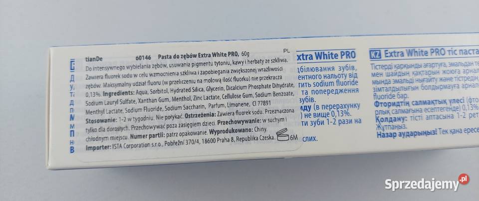 Pasta do zębów White PRO 2 x 60g tianDe Pielęgnacja zębów Poznań