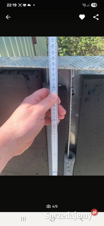 sprzedam plyte aluminiową ryflowaną