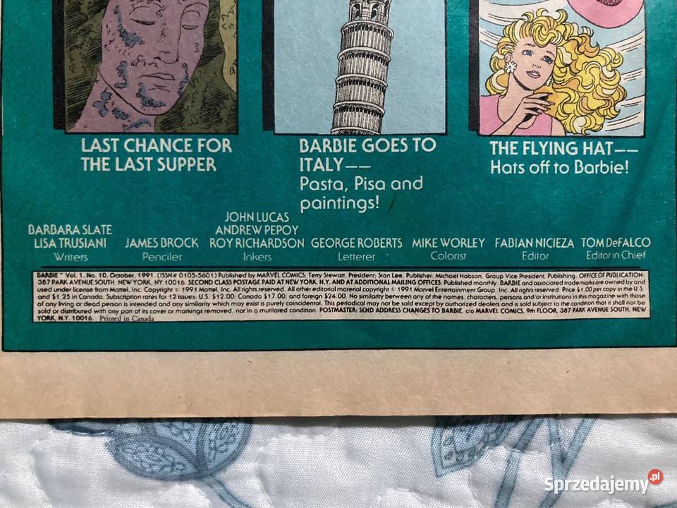 Marvel Comics Barbie 1991 Warszawa