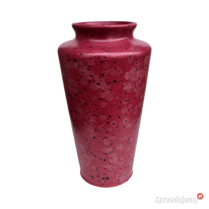 Bordowy ceramiczny wazon MF Design Niemcy lata Porcelana i szkło mazowieckie Warszawa