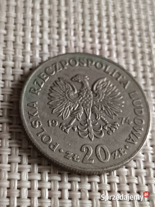 Sprzedam monete 20 zl 1974 r Marceli Nowotko Chełm