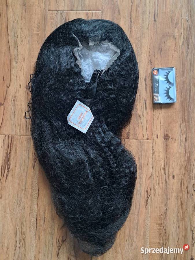 nowa peruka rzęsy długie czarne sztuczne włosy świętokrzyskie Sandomierz