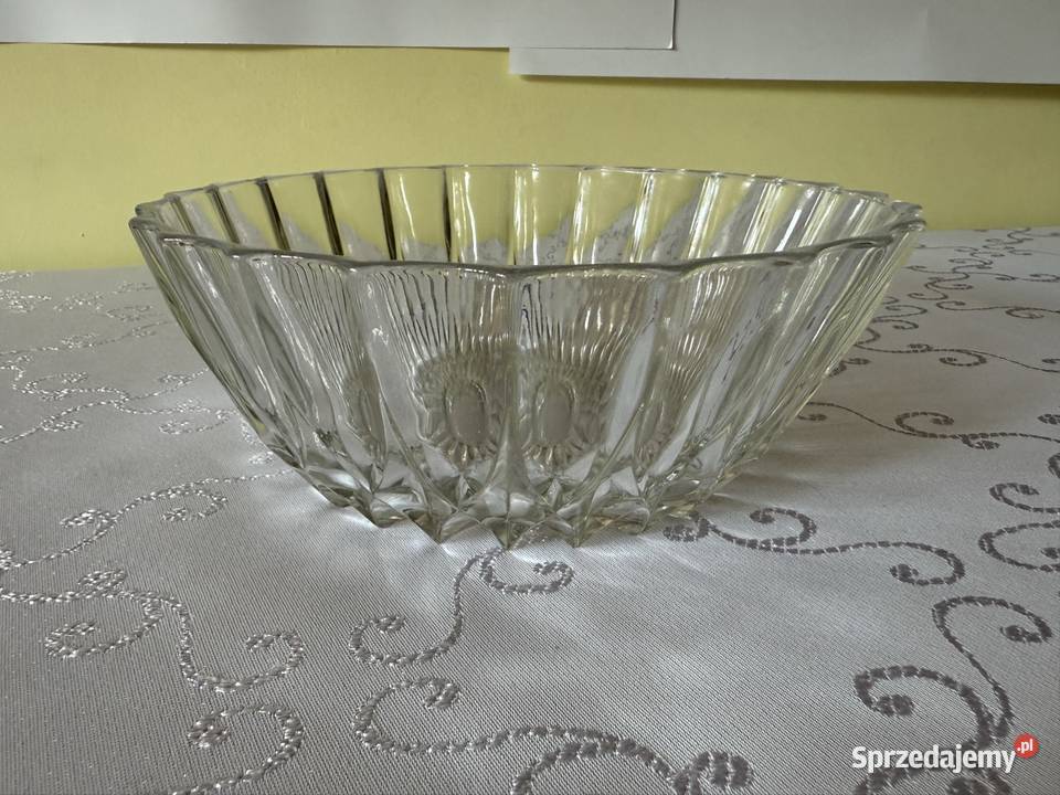 Kryształowa Salaterka Misa Półmisek Klasyka przezroczysty śląskie Czerwionka-Leszczyny