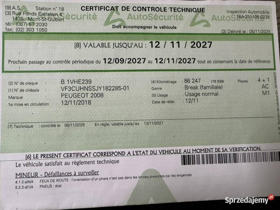 Peugeot 2008 PROMOCJA cenowa Pisemna Gwarancja wielkopolskie Konin