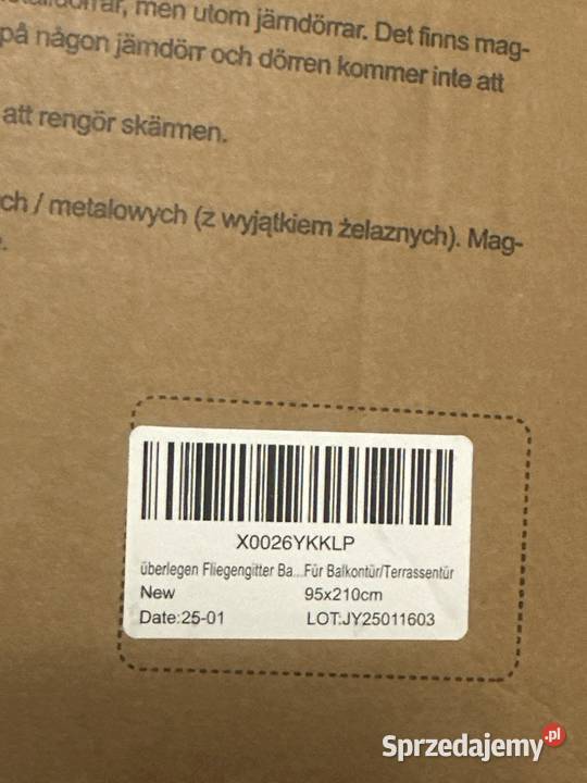 Moskitiera magnetyczna na drzwi czarny Łódź