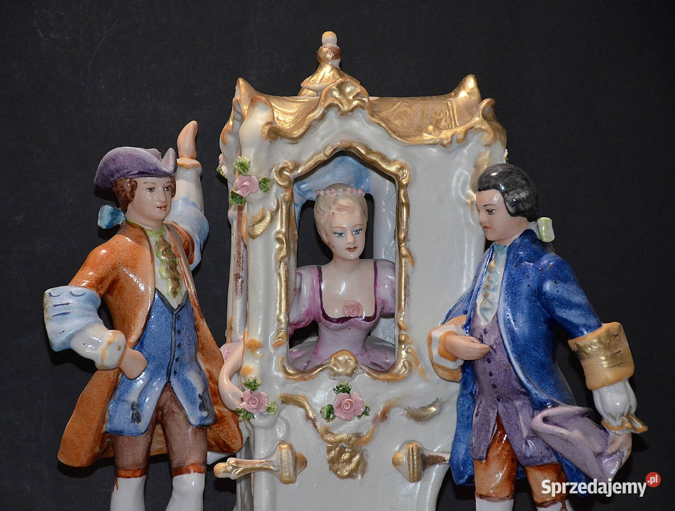 Porcelana ROCERAM figurka LEKTYKA duża 42x42 wielkopolskie Środa Wielkopolska