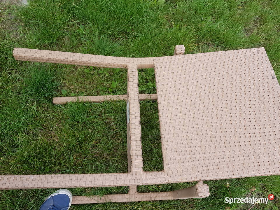 krzesło ogrodowe z techno ratanu kolor jasny Głogowa sprzedam