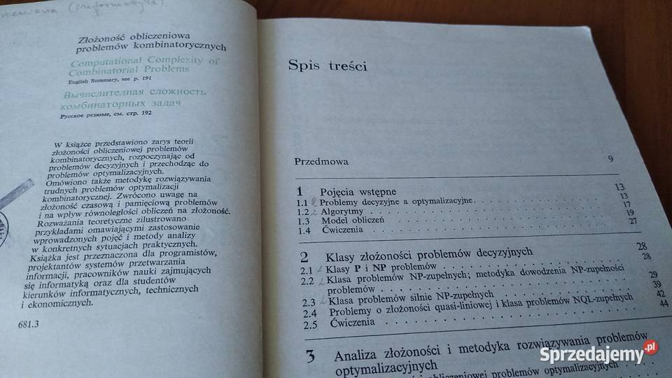 Złożoność obliczeniowa problemów Gdańsk