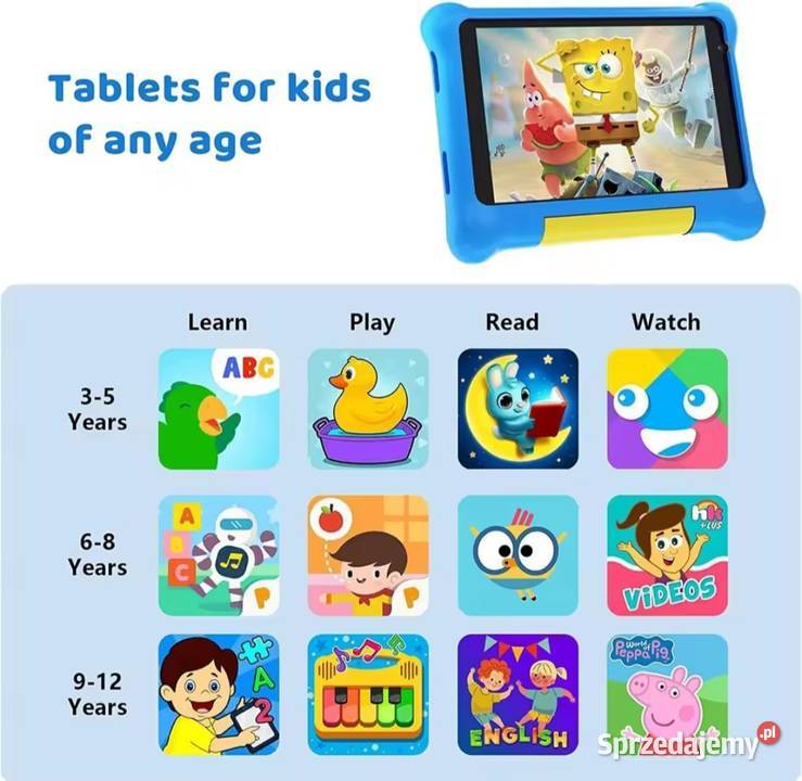 Tablet dzieci 7 Android 14
