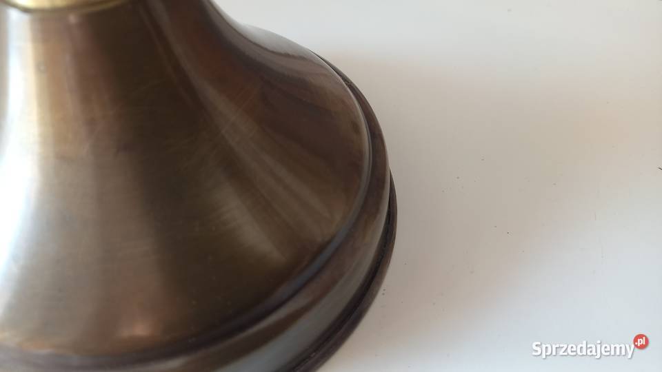 Lampka metalowa Stołowa Gabinetowa Nocna Szklany Oświetlenie Gawroniec