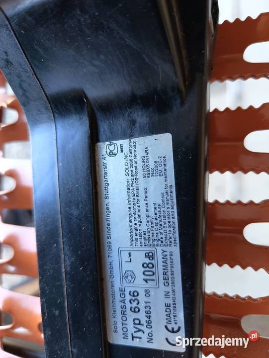 Piła spalinowa solo 636 świętokrzyskie Sandomierz