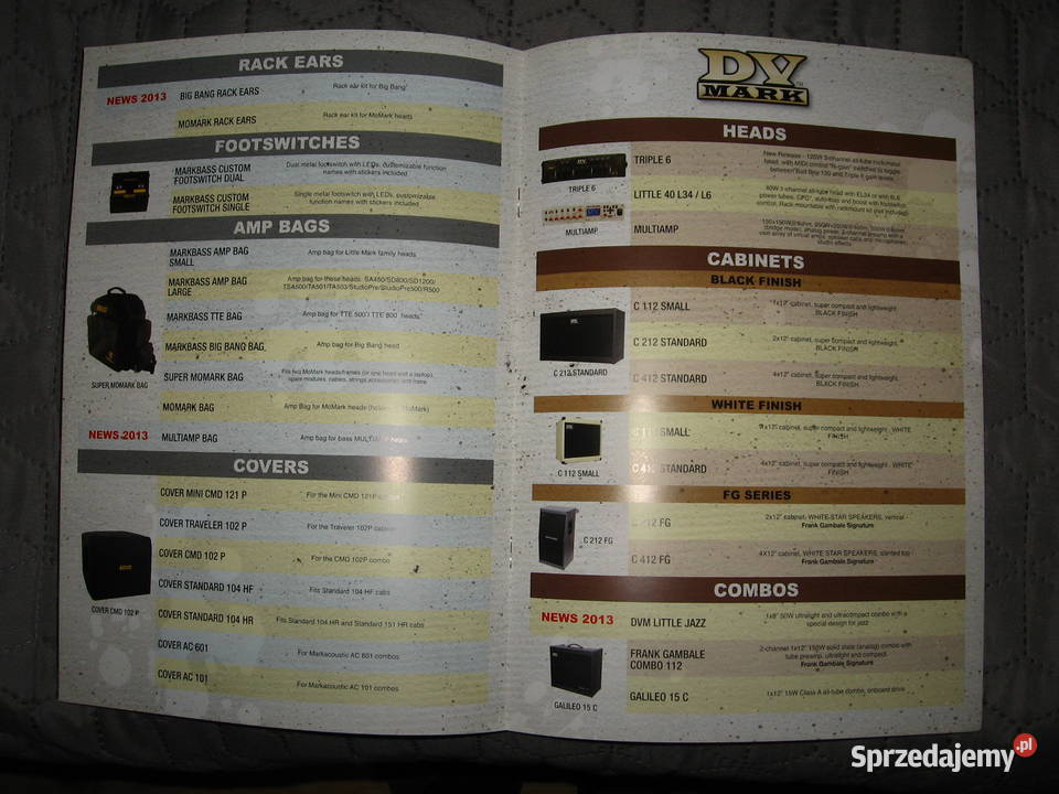 Mark World Mark Bass 2013 Products Catalogue Gitary i akcesoria Kępice