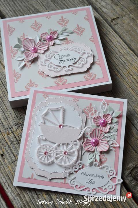 Kartka na Chrzest Święty w pudełku różne wzory Słupsk