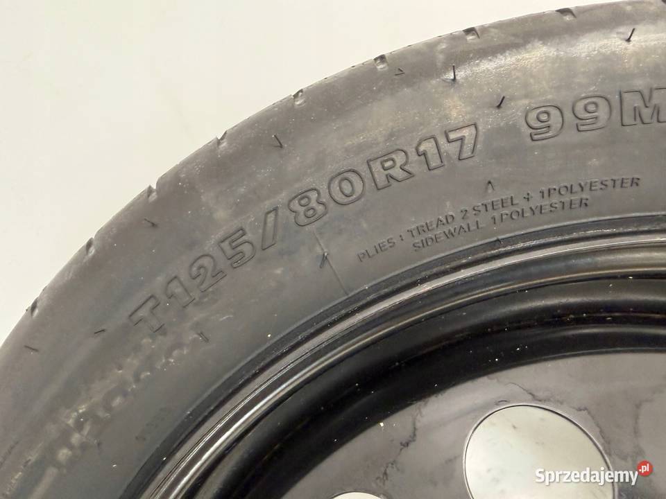 KOŁO DOJAZDOWE 12580 R17 9209872 5x108 Opony i felgi Chełm