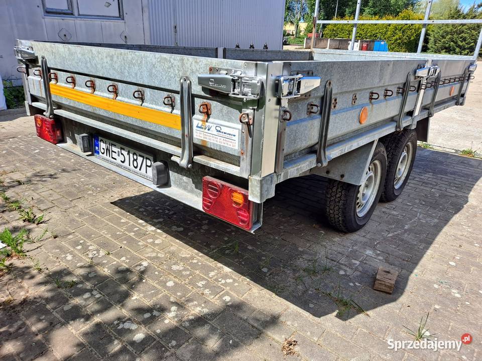 Przyczepa NIEWIADÓW model C2500 2oś KONTT Burtowe i plandeki Wejherowo