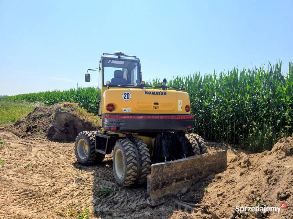 Koparka obrotowa Komatsu pw95r 2005r Koparki śląskie Jastrzębie-Zdrój sprzedam