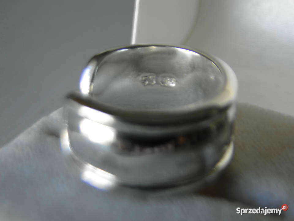 Masywna obrączka regulowana srebro 925 Warszawa