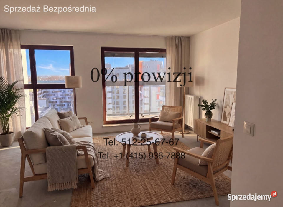 Panoramiczne 3 pokoje na 11 piętrze Woronicza Warszawa