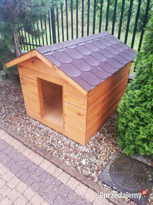 Buda psa drewniana ocieplona solidna 75x55 Starachowice