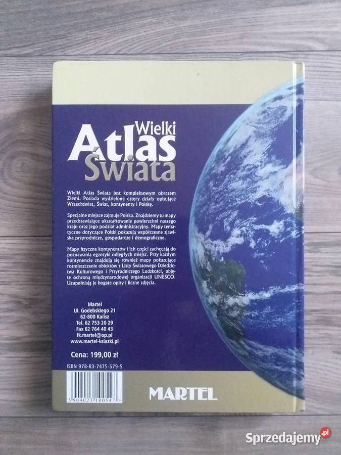 Wielki atlas świata martel Strzelce Opolskie sprzedam