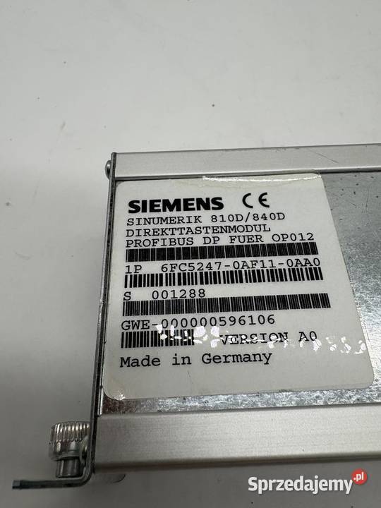 Siemens Sinumerik 6FC52470AF110AA0 Warszawa