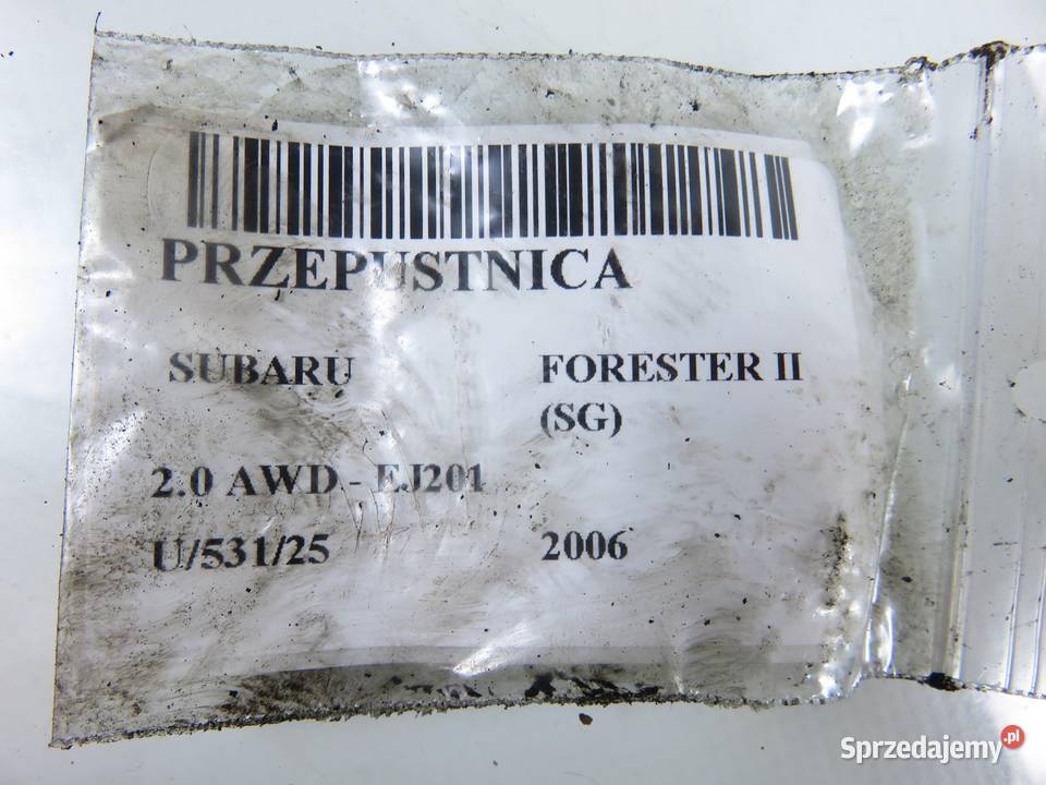 PRZEPUSTNICA SUBARU FORESTER II 20 AWD RME60301 osobowe