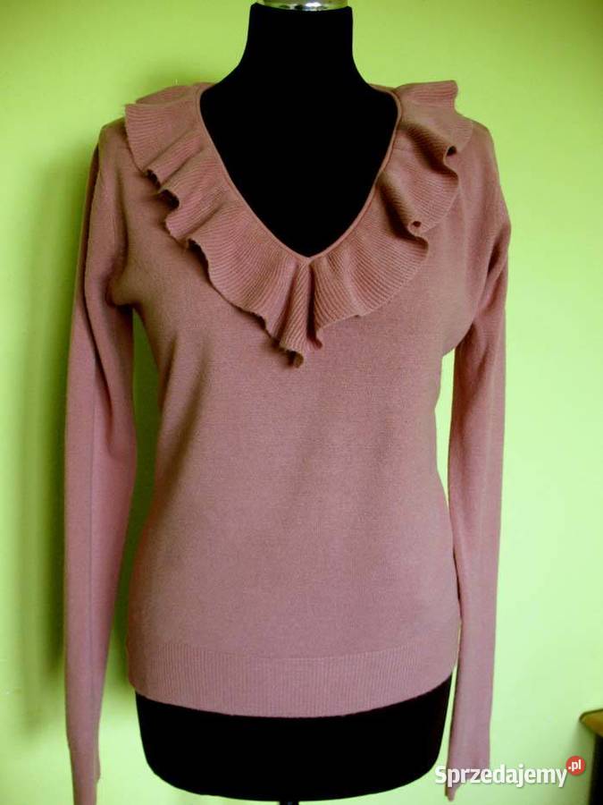 Bluzka cienki sweter z akrylu 38 M biust 100 długi Bluzki i koszule