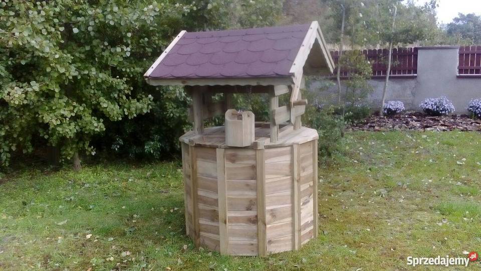 Studniaozdobna drewniana obudowa studni Architektura ogrodowa Chocz sprzedam