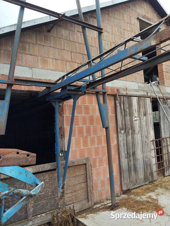 Zgarniacz obornika szynowo linowy zgarniacze Rolnictwo Dyniska