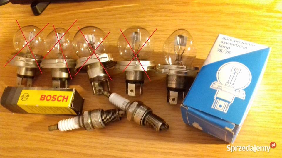 Żarówki bańki świece zapłonowe