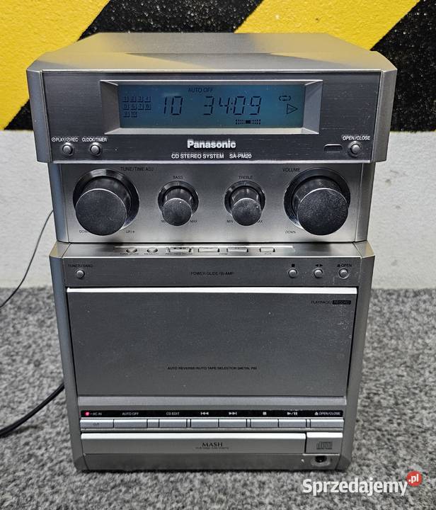 Wieża stereo Panasonic SAPM20 wysyłka Słuchawki i głośniki Kraków