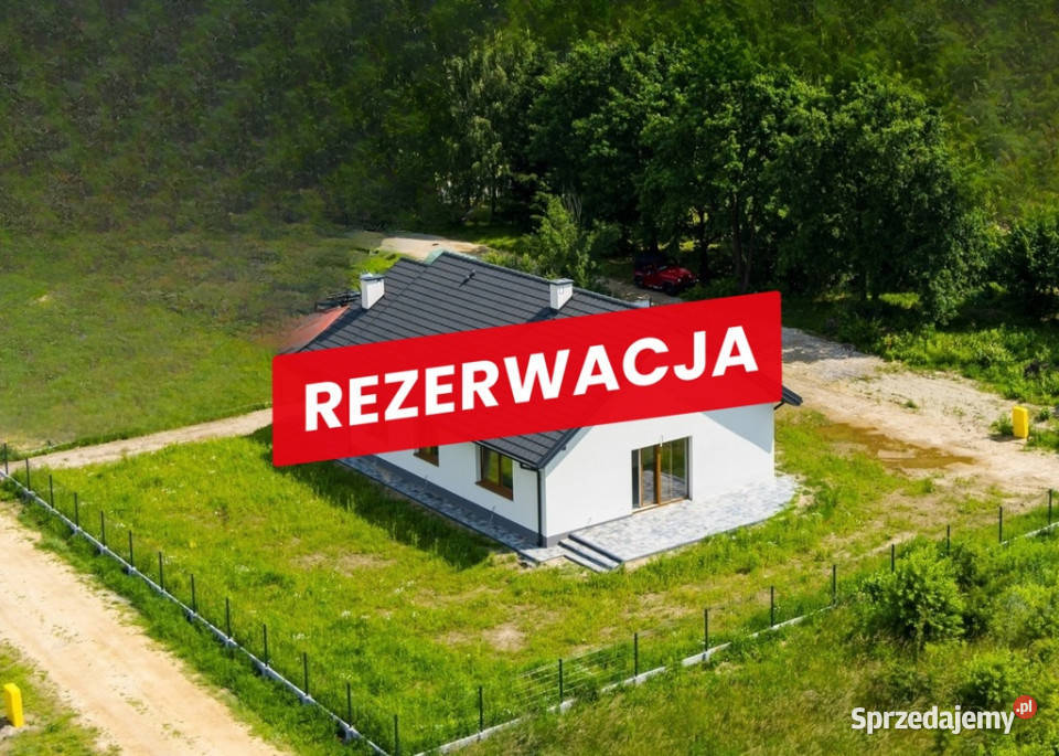 Nowy dom parterowy 128 m2 1050 ara wolnostojący Tarnów