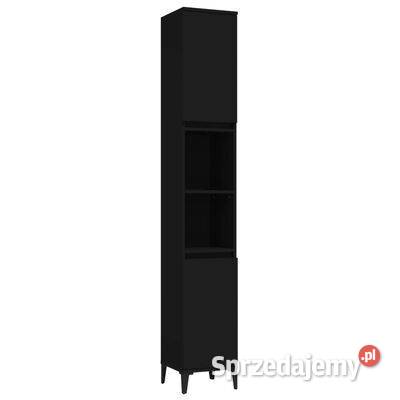 vidaXL Szafka łazienkowa czarna 30x30x190 Warszawa