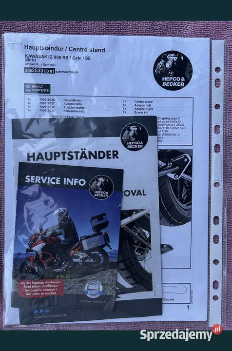 Podstawka centralna Hepco Becker Kawasako z900rs Stojaki i podnośniki mazowieckie Radom sprzedam