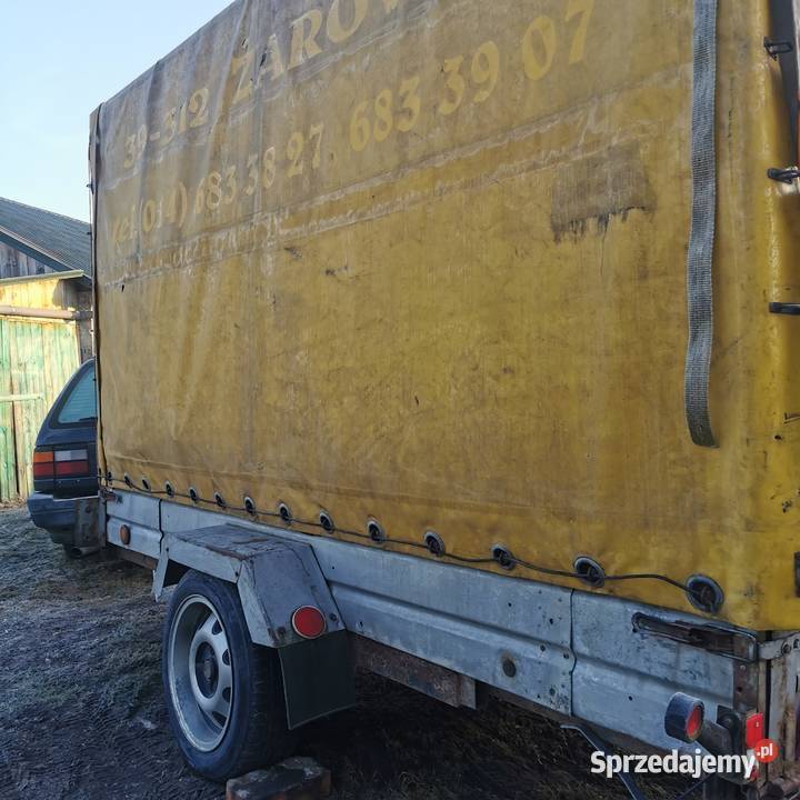 Przyczepka lekka 3m x13m plandeka stelaż świętokrzyskie Iwaniska sprzedam