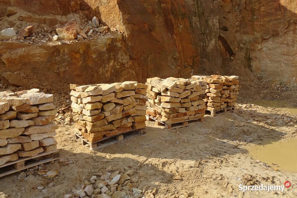 Płaski naturalny kamień murowy do ogrodu na Architektura ogrodowa Radomsko