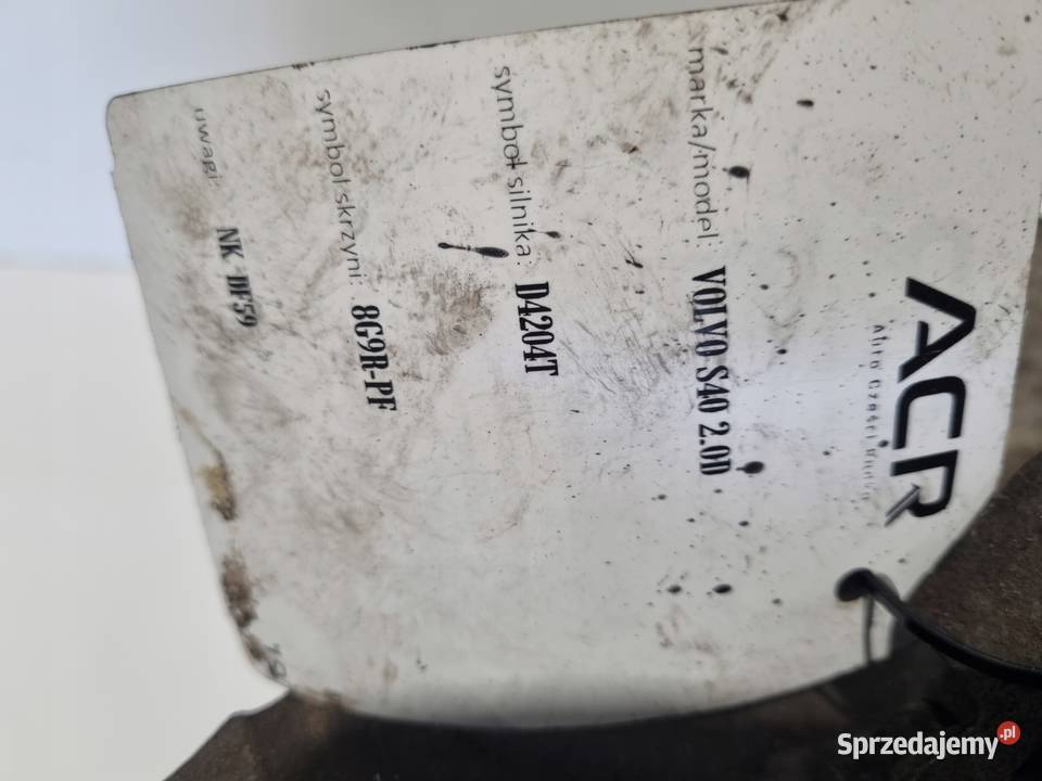 SKRZYNIA BIEGÓW Volvo S40 II V50 20 D MANUAL Skrzynie biegów manualne Motoryzacja lubelskie Chełm