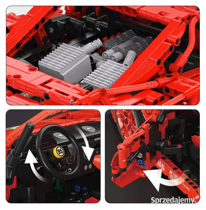 Klocki auto sportowe czerwone 2688 el 110 Warszawa