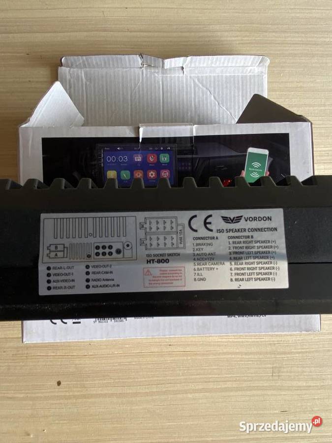 Radio samochodowe VORDON HT800 Jersey Bluetooth osobowe