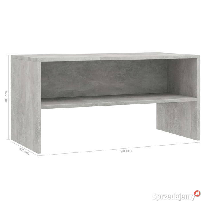 Szafka pod TV betonowy szary 80x40x40 WM800058 Warszawa