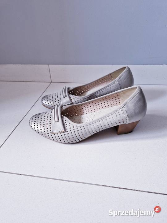 Damskie ażurkowe czółenka mokasyny Dąbrowa Górnicza