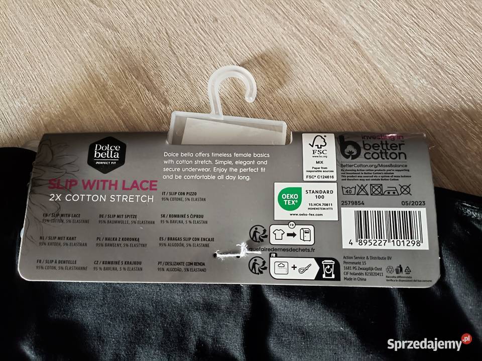 Dolce bella Majtki z koronką slip bawełna L 4446 Kwidzyn