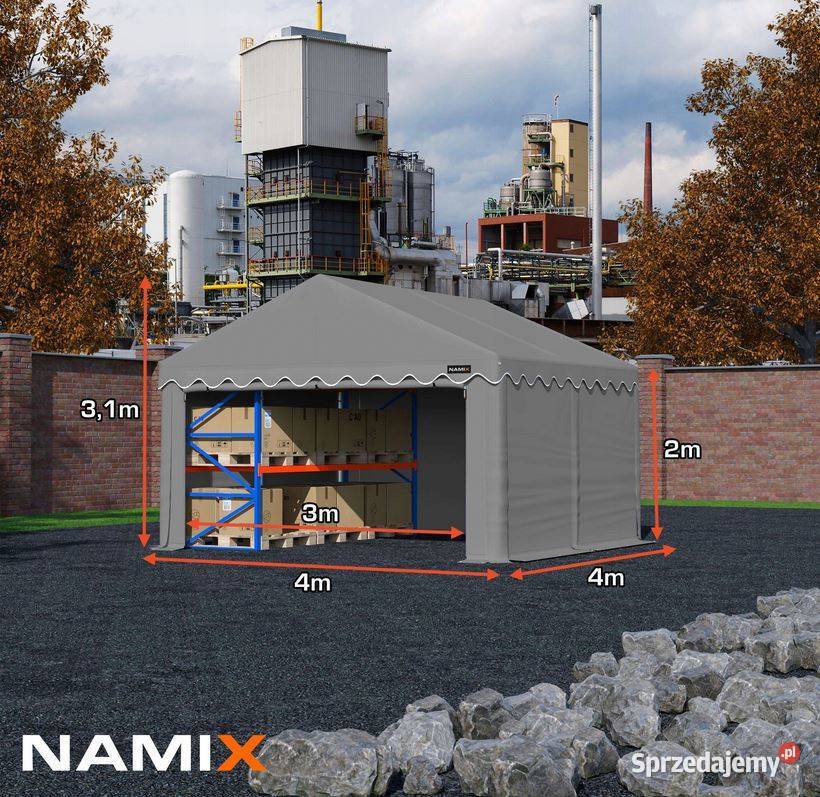 Namiot BASIC 4X4 magazynowy handlowy garaż wiata sprzedam