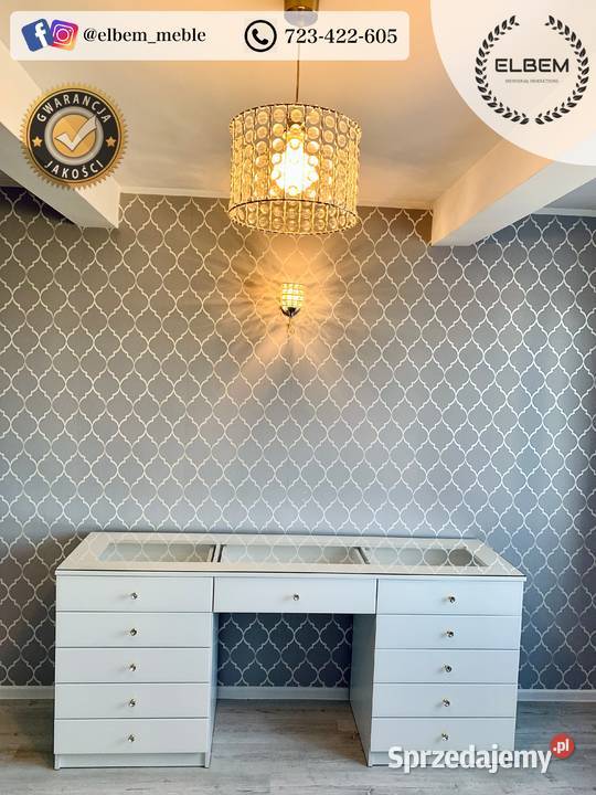 Toaletka ze szklanymi frontami Glamour mazowieckie Warszawa