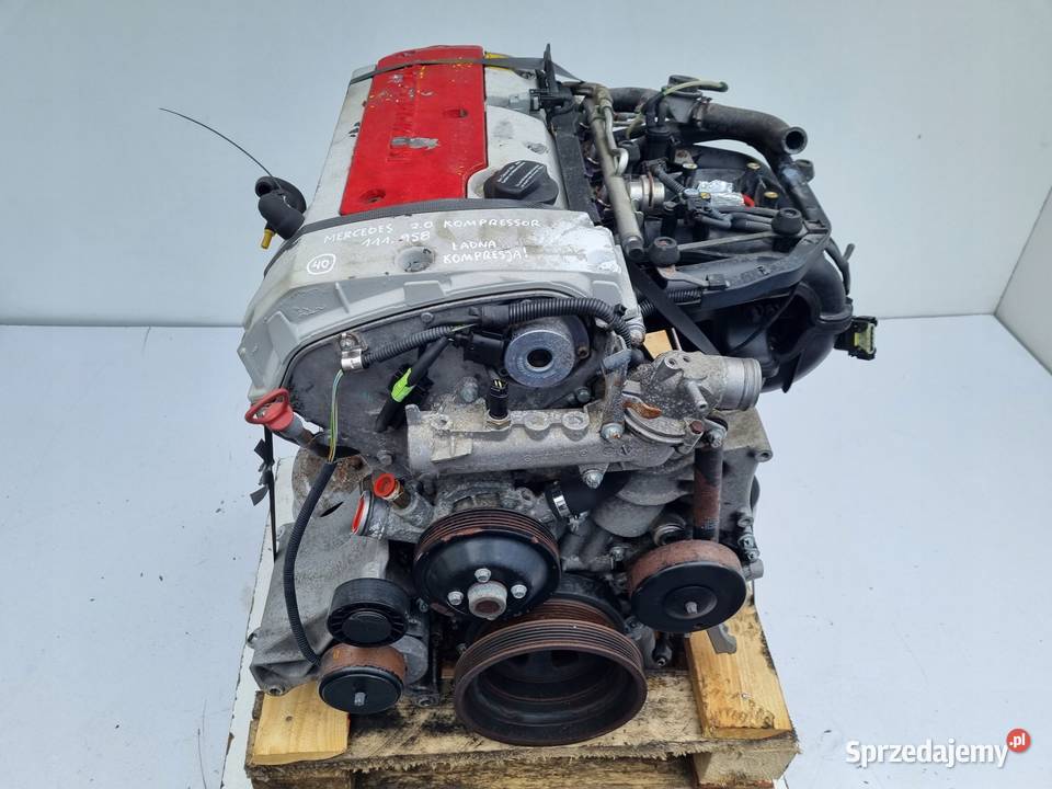 SILNIK Mercedes CLK W208 20 KOMPR 111958 111956 osobowe Silniki kompletne Silniki i osprzęt Janów