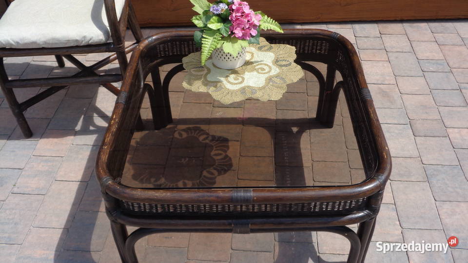 stolik kawowy rattanowy Mielnica Duża