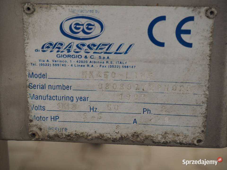 Skórowaczka Taśmowa Graselli Krotoszyn